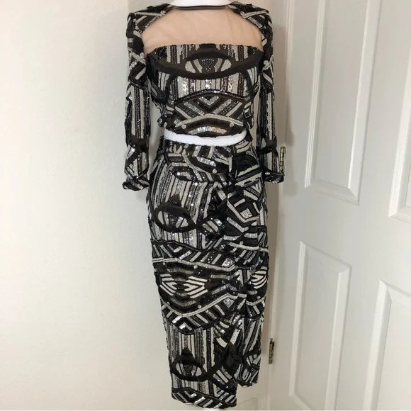 open lace back dress Amazon.com: Dress the Population Women's Juliana Two Piece Lace Crop Top &  Midi Skirt Set Skirt, Black/Nude, X-Small : Clothing, Shoes & Jewelry